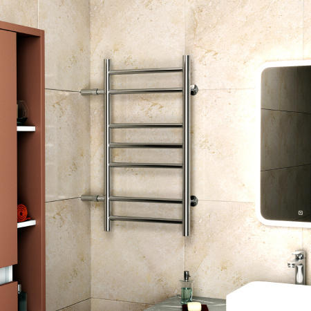 Полотенцесушитель водяной Маргроид BAU В10 40х80, П7 (2+3+2) боковое подключение 50