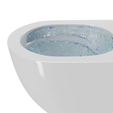 Унитаз подвесной безободковый торнадо Bau 50х36 Hurricane, сиденье дюропласт микролифт