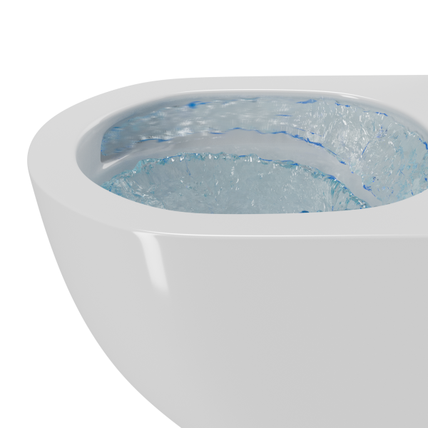 Унитаз подвесной безободковый торнадо Bau 50х36 Hurricane, сиденье дюропласт микролифт