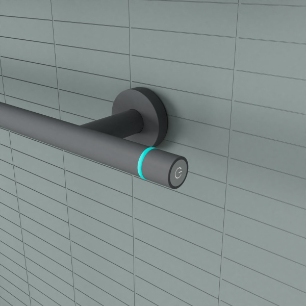 Полотенцесушитель электрический BAU M Gun Grey 41,5х61,5, темно-серый металлик