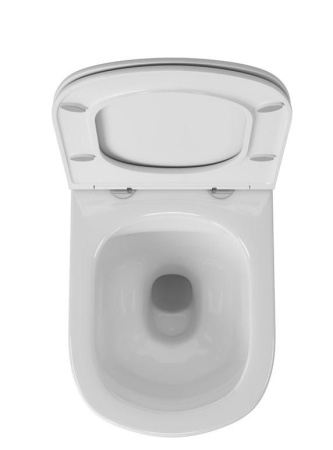 Унитаз подвесной безободковый Bau Mif PRO, быстросъемное сиденье микролифт