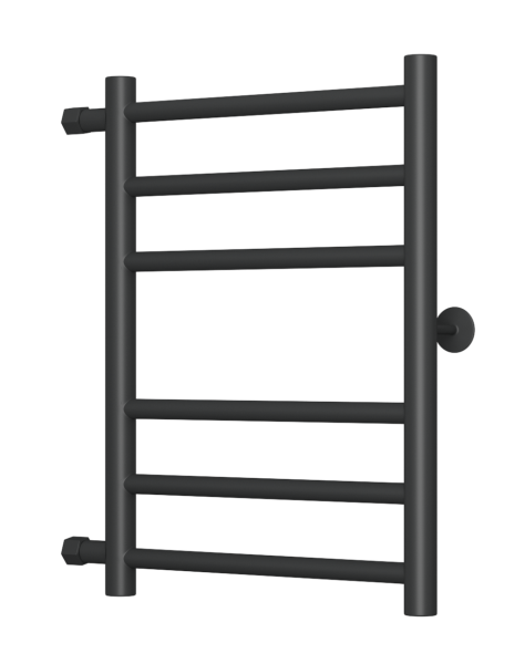 Полотенцесушитель водяной Маргроид BAU В10 40х60, П6 (3+3) боковое подключение 50, черный матовый RAL 9005