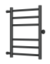 Полотенцесушитель водяной Маргроид BAU В10 40х60, П6 (3+3) боковое подключение 50, черный матовый RAL 9005