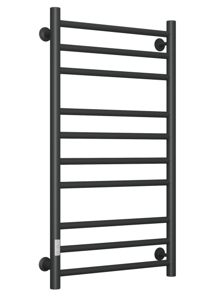 Полотенцесушитель электрический Маргроид BAU В10 100х50, П10 (3+4+3) таймер слева, черный матовый RAL 9005
