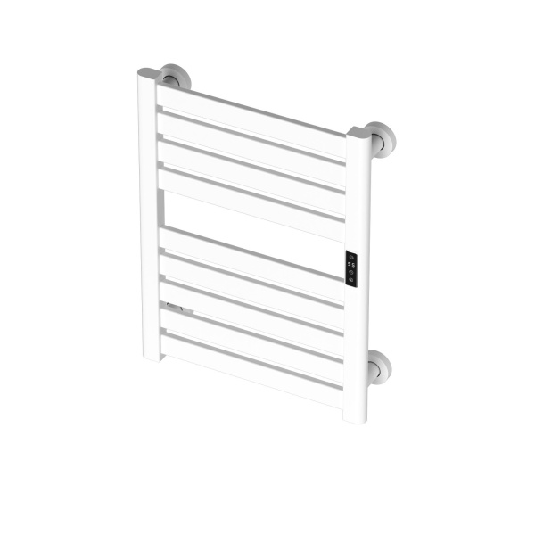 Полотенцесушитель дизайнерский электрический BAU Elite Elegant White 60х45, подключение справа, белый матовый