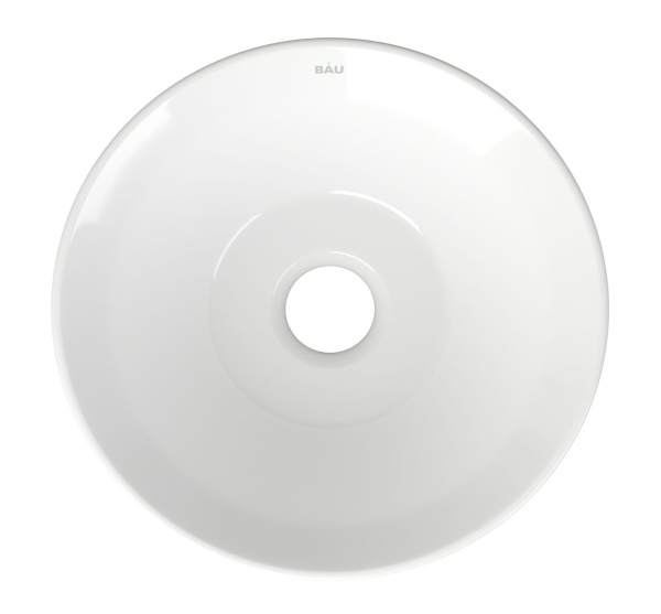 Раковина чаша накладная круглая BAU Dream D43, белая