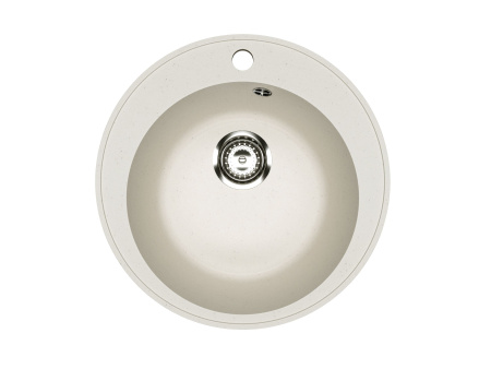 Мойка для кухни BAU Dream Pro D 48, без выпуска, белый песок