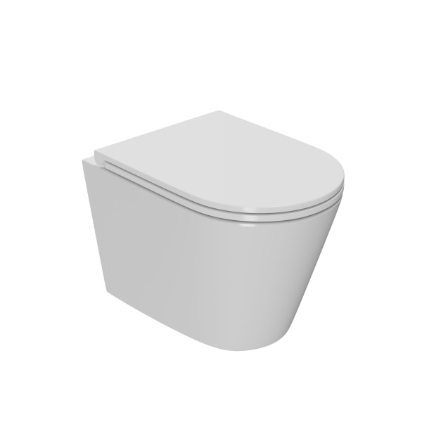 Комплект BAU 6 в 1: усиленная инсталляция BAU IDEAL, унитаз подвесной безободковый вихревой Bau Nimb Hurricane3, сиденье дюропласт микролифт, клавиша BAU Strike, белая/хром