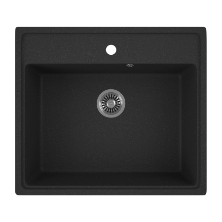 Мойка для кухни BAU Stil Pro 57х50 без выпуска, черный камень