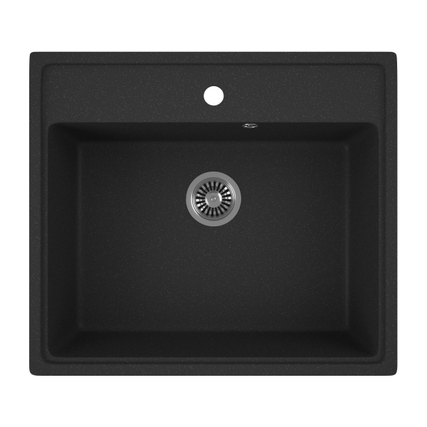 Мойка для кухни BAU Stil Pro 57х50 без выпуска, черный камень