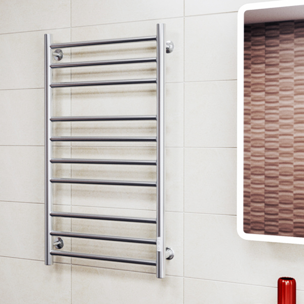 Полотенцесушитель электрический Маргроид BAU В10 100х50, П10 (3+4+3) с таймером справа, нерж. сталь, хром