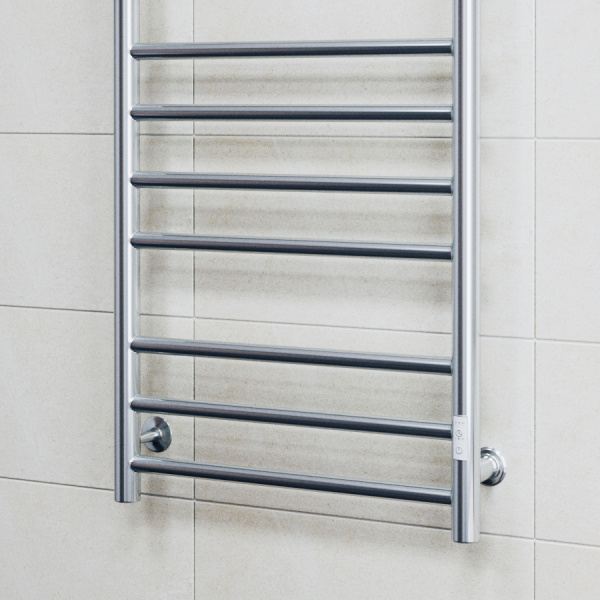 Полотенцесушитель электрический Маргроид BAU В10 100х50, П10 (3+4+3) с таймером справа, нерж. сталь, хром