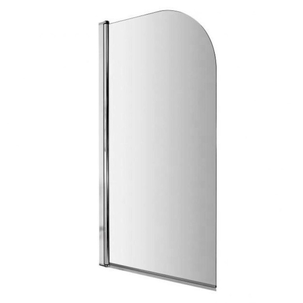 Шторка на ванну BAU Dream поворотная 140x80, прозрачное закаленное стекло 6 мм, хромированный профиль