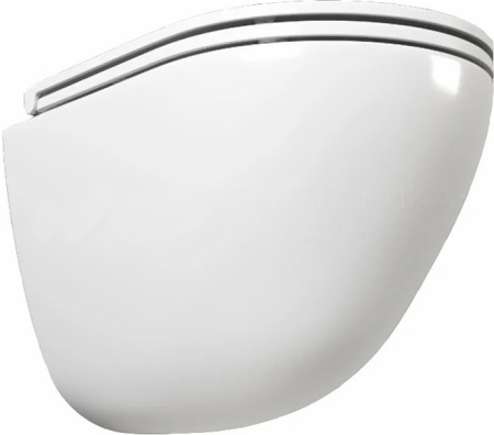 Унитаз подвесной безободковый с вихревым смывом Bau Dream Hurricane3, закрытый снизу, микролифт