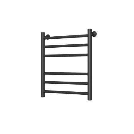 Полотенцесушитель водяной Маргроид BAU В10 50х60, П6 (3+3), нижнее подключение 50, черн, черный матовый RAL 9005