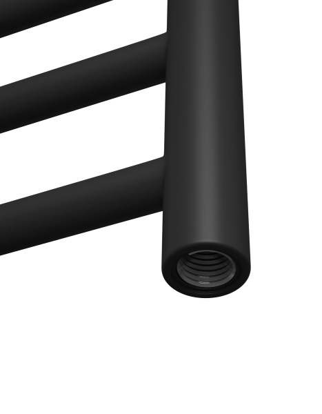 Полотенцесушитель водяной Маргроид BAU В10 40х80, П7 (2+3+2) нижнее подключение 40, черный матовый RAL 9005