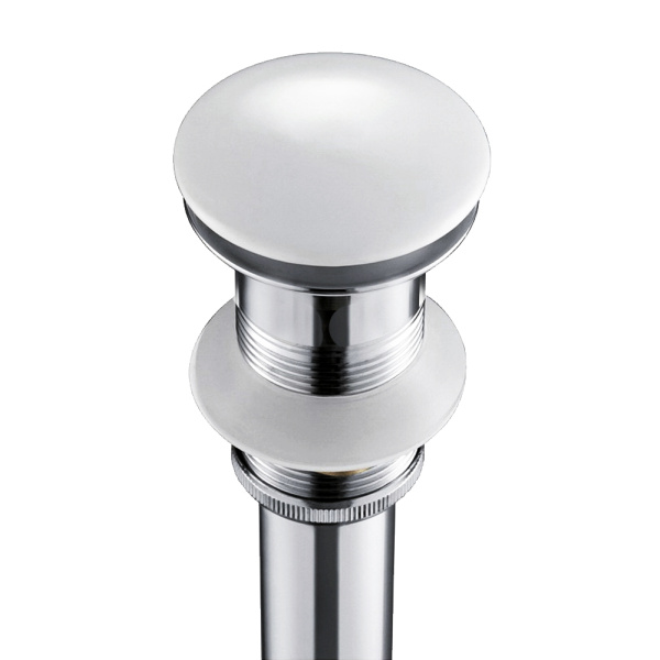 Раковина накладная со смесителем и выпуском (Умывальник BAU Mini прямоугольный, 38х24 белый + смеситель для раковины высокий Hotel Still, выпуск клик клак, белый)