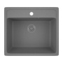 Мойка для кухни BAU Stil Gray stone 56х50, выпуск с сифоном в комплекте, серый камень