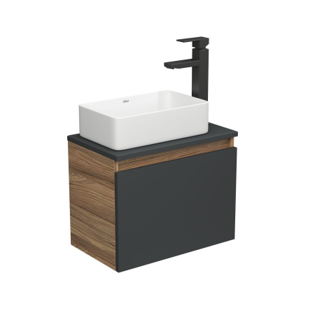 Раковина накладная прямоугольная BAU Hotel mini 37х23, белая