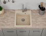 Мойка для кухни BAU Stil Sand 42х50, выпуск с сифоном в комплекте, бежевый песок
