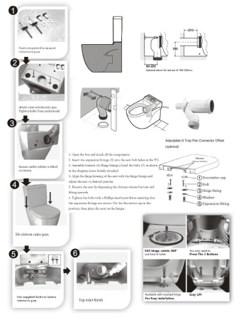 Унитаз напольный безободковый торнадо обратного потока Bau Dream Hurricane-2, усиленное быстросъёмное