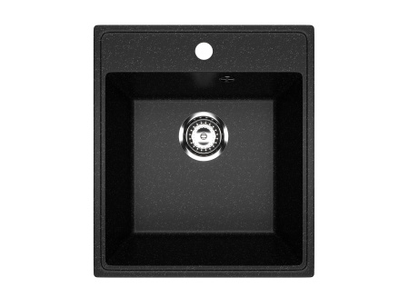 Мойка для кухни BAU Stil Pro 43х49, без выпуска, черный камень