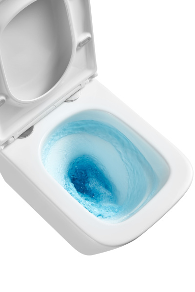 Унитаз подвесной безободковый вихревой со скрытым сливом Bau Stil Hurricane3, сиденье дюропласт микролифт