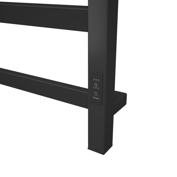 Полотенцесушитель электрический профильный BAU Hotel Veer 40х60, 4 планки , универсальный, черный матовый RAL 9005