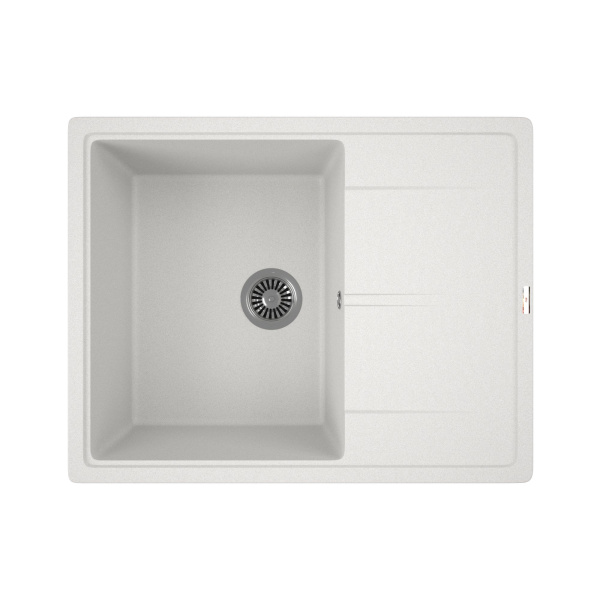 Мойка для кухни врезная кварцевая в комплекте с сифоном BAU Stil Jasmine 65х51, жасмин
