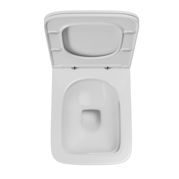 Комплект BAU 6 в 1: усиленная инсталляция BAU IDEAL, унитаз подвесной безободковый вихревой Bau Stil Hurricane3, сиденье дюропласт микролифт, клавиша BAU Strike, белая/хром