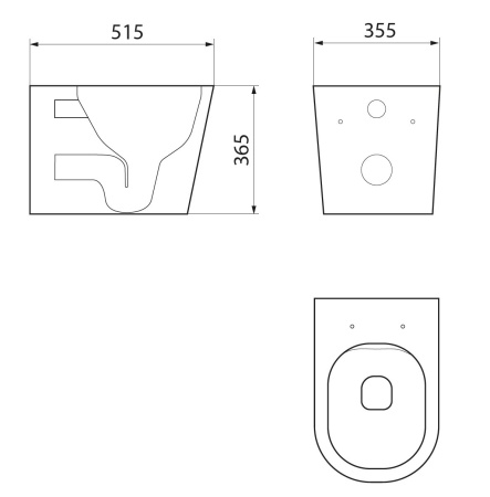 Комплект BAU 6 в 1: усиленная инсталляция BAU IDEAL, унитаз подвесной безободковый торнадо обратного потока Bau Nimb Hurricane-2, сиденье микролифт, клавиша BAU Wheel антивандальная, нерж. сталь хром