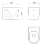 Комплект BAU 6 в 1: усиленная инсталляция BAU IDEAL, унитаз подвесной безободковый торнадо обратного потока Bau Nimb Hurricane-2, сиденье микролифт, клавиша BAU Wheel антивандальная, нерж. сталь хром