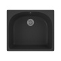 Мойка для кухни BAU Mif Black stone 59х51, выпуск с сифоном в комплекте, черный камень