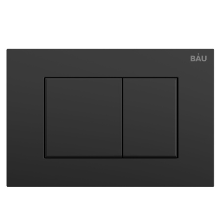 Комплект BAU 6 в 1: инсталляция BAU PRO, унитаз подвесной безободковый Bau Spectrum PRO, сиденье быстросъемное микролифт, клавиша BAU Stil, черный матовый