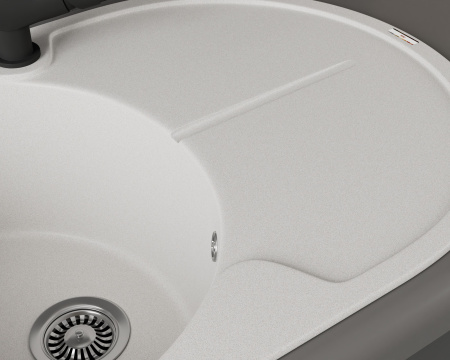 Мойка для кухни врезная кварцевая в комплекте с сифоном BAU Dream Jasmine 78х51, жасмин