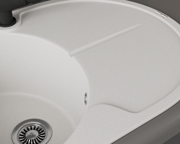 Мойка для кухни врезная кварцевая в комплекте с сифоном BAU Dream Jasmine 78х51, жасмин