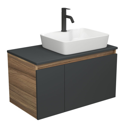 Раковина прямоугольная накладная BAU Cerama 48х37, с отверстием под смеситель, белая