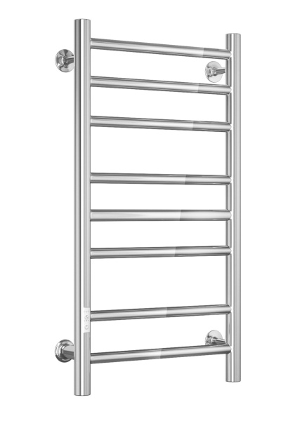 Полотенцесушитель электрический Маргроид BAU В10 40х80, П8 (3+3+2) с таймером слева, скрытый монтаж