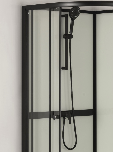 Душевая кабина BAU Nimb Black Rand 90x90х215, прозрачное закаленное стекло, черный профиль