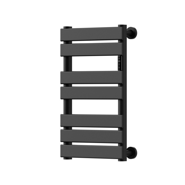 Полотенцесушитель дизайнерский электрический BAU Spectrum Black 70х40, подключение справа, черный матовый