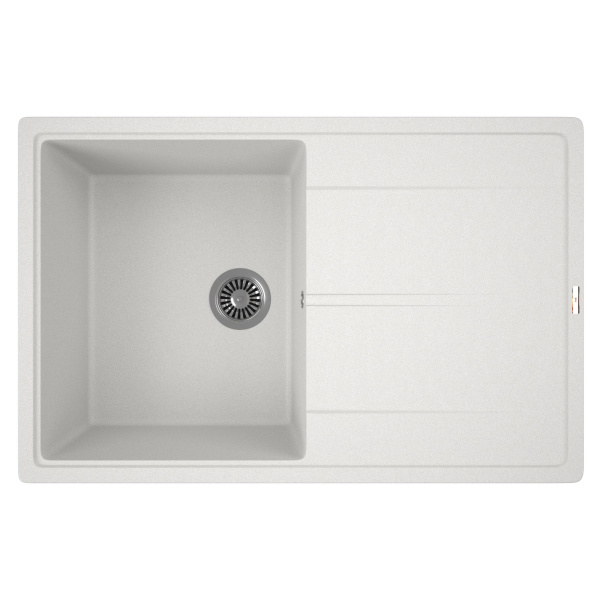 Мойка для кухни врезная кварцевая в комплекте с сифоном BAU Stil Jasmine 78х51, жасмин