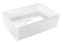 Раковина накладная прямоугольная BAU Hotel mini 37х23, белая + выпуск клик-клак, белый