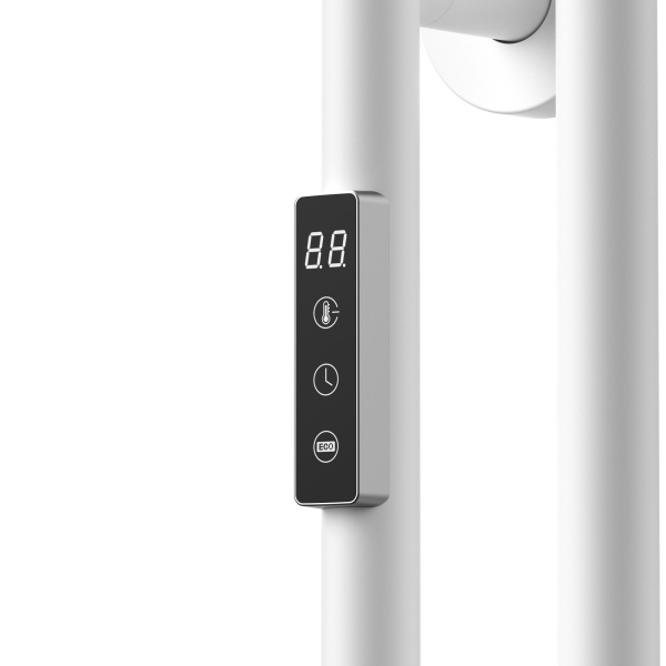 Полотенцесушитель дизайнерский электрический BAU Wall Clip White 120х30, белый матовый