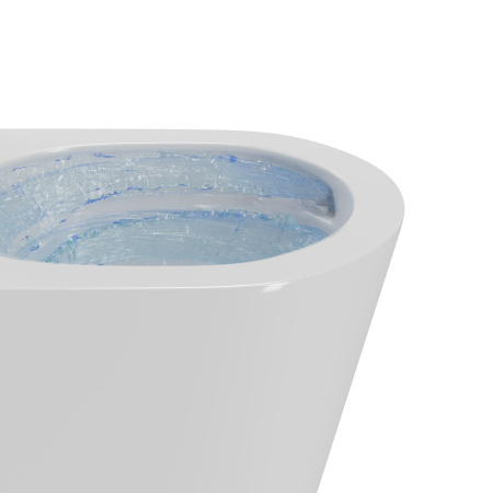 Комплект BAU 6 в 1: усиленная инсталляция BAU IDEAL, унитаз подвесной безободковый торнадо обратного потока Bau Nimb Hurricane-2, сиденье микролифт, клавиша BAU Wheel антивандальная, нерж. сталь хром