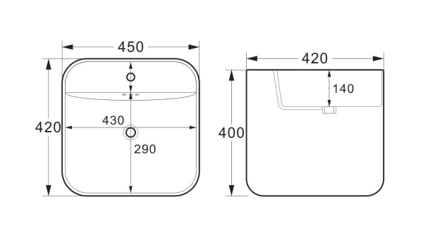 Раковина напольная с металлическими ножками BAU Soul белая