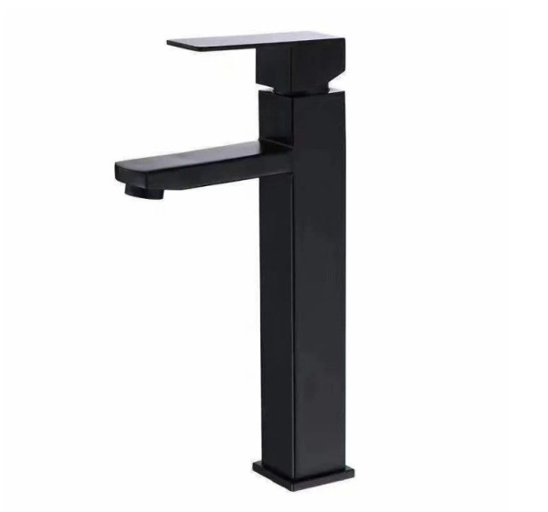 Комплект для ванной, 4 предмета (Тумба Bau Dream Blackwood 80, раковина BAU Hotel 48х37, смеситель для раковины высокий Hotel Black, черный, выпуск клик клак, черный)