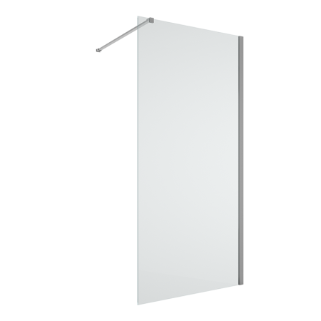 Душевая перегородка BAU Stil 190х90 см прозрачное стекло 6 мм, хромированный профиль