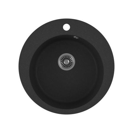 Мойка для кухни BAU Dream Pro D 48, без выпуска, черный камень