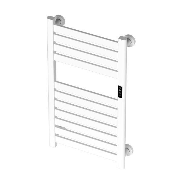 Полотенцесушитель дизайнерский электрический BAU Elite Elegant White 80х45, подключение справа, белый матовый