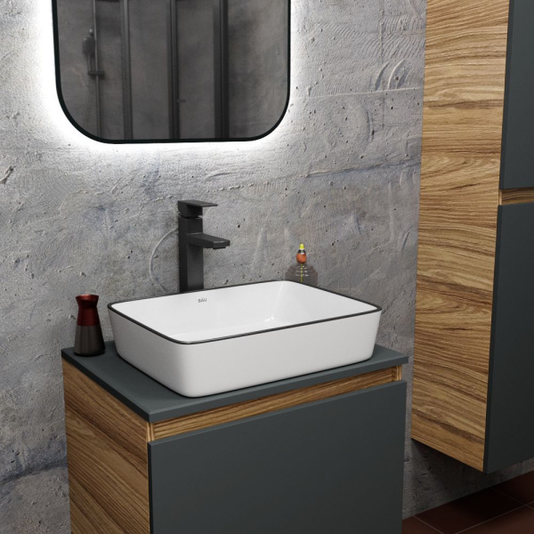 Тумба подвесная под раковину Bau Dream Blackwood 60, 1 ящик графит